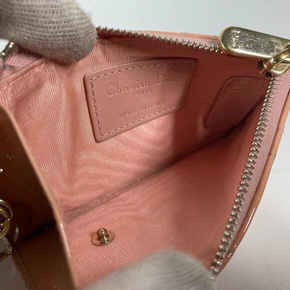CHRISTIAN DIOR LADYDIOR Cannage Wallet Coin Compartment coin purse - Picture 6 of 12